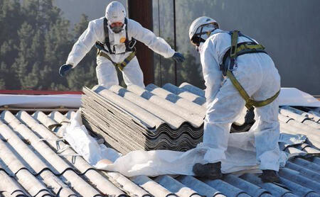 MPA Asbestos Services professionals in protective gear conducting asbestos removal in Adelaide, ensuring safety and compliance while handling hazardous materials through expert asbestos abatement and controlled demolition.